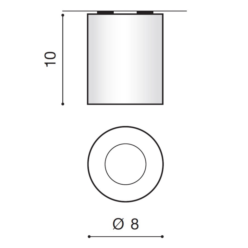 Azzardo AZ2559 - Utomhus Takbelysning ARO 1xGU10/50W/230V IP54