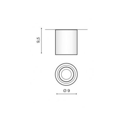 Azzardo AZ2690 - Badrumsbelysning tak BRANT 1xGU10/50W/230V IP44