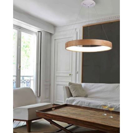 Azzardo AZ2699 - LED Ljuskrona med snöre SILVAM 1xLED/50W/230V