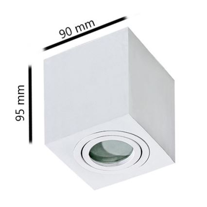 Azzardo AZ2822 - Badrumsbelysning tak BRANT 1xGU10/50W/230V IP44