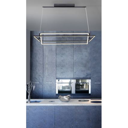 Azzardo AZ2849 - Dimbar LED-lampakrona med snöre VIENA 2xLED/70W/230V