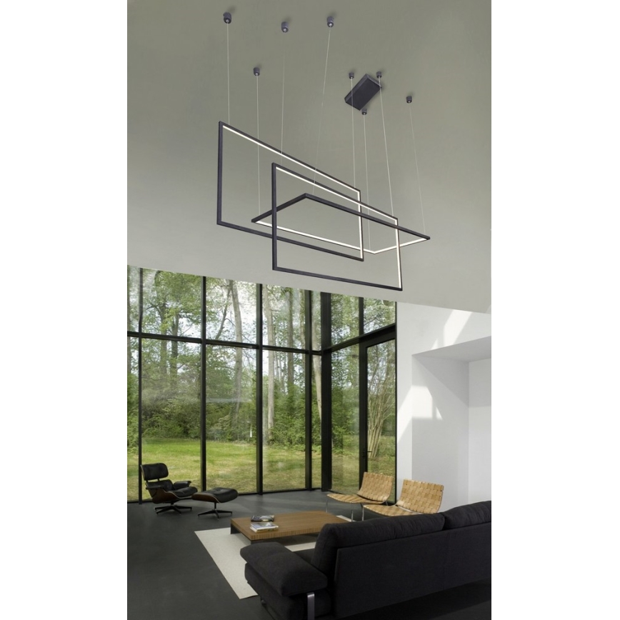 Azzardo AZ2914 - Dimbar LED-lampakrona med snöre METRIC LED/135W/230V