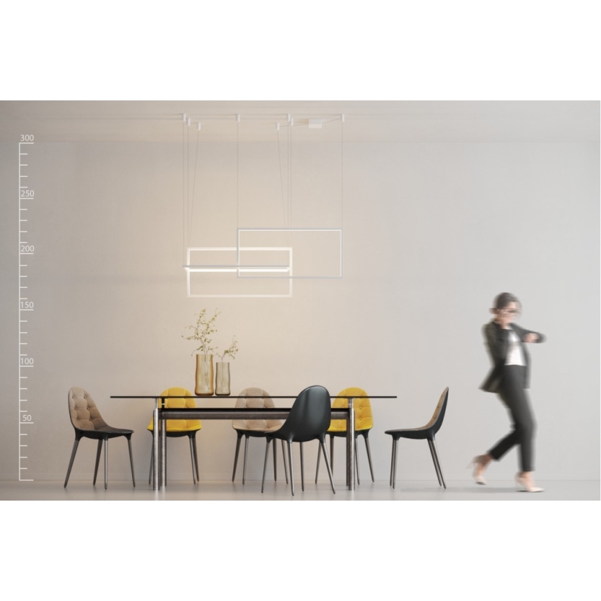 Azzardo AZ2915 - Dimbar LED-lampakrona med snöre METRIC 1xLED/135W/230V