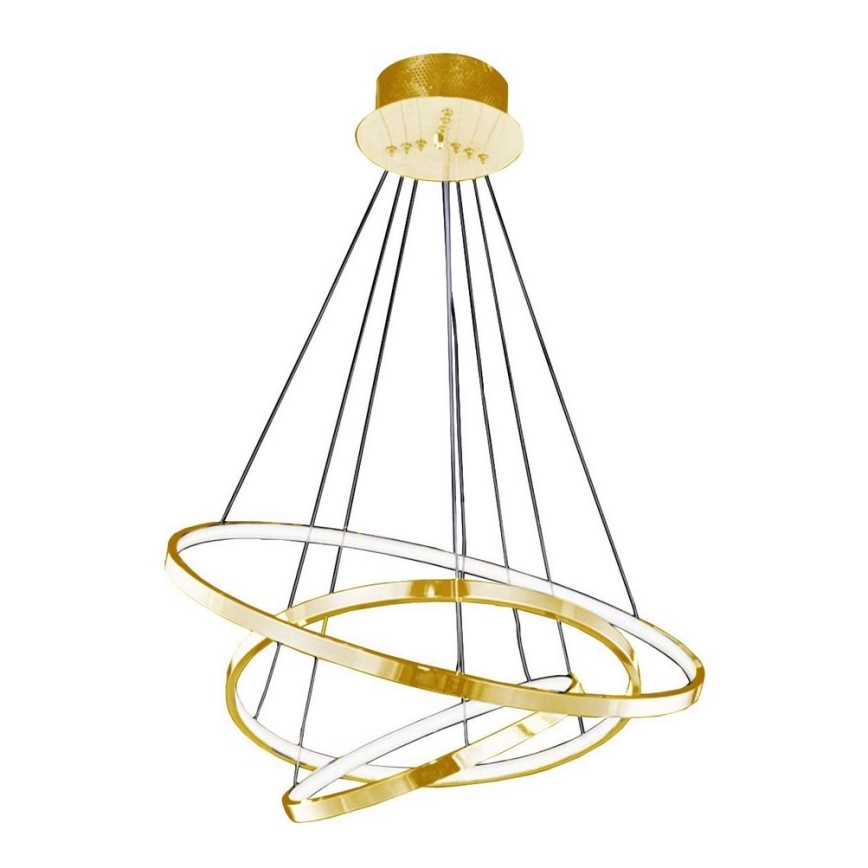Azzardo AZ2918 - Dimbar LED-lampakrona med snöre WHEEL 3xLED/80W/230V