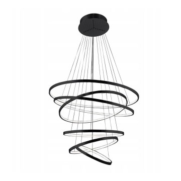 Azzardo AZ2923 - Dimbar LED-lampakrona med snöre WHEEL 6xLED/140W/230V