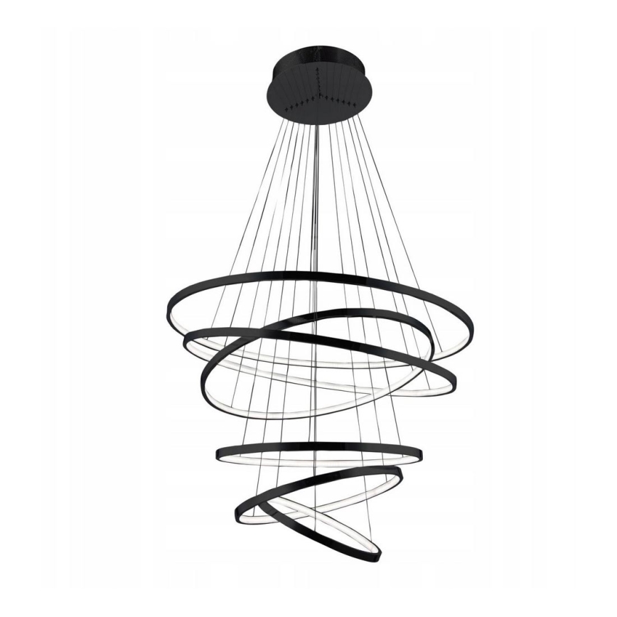 Azzardo AZ2923 - Dimbar LED-lampakrona med snöre WHEEL 6xLED/140W/230V