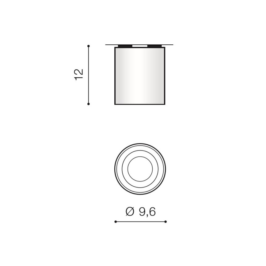 Azzardo AZ2955 - Takbelysning BROSE 1xGU10/50W/230V