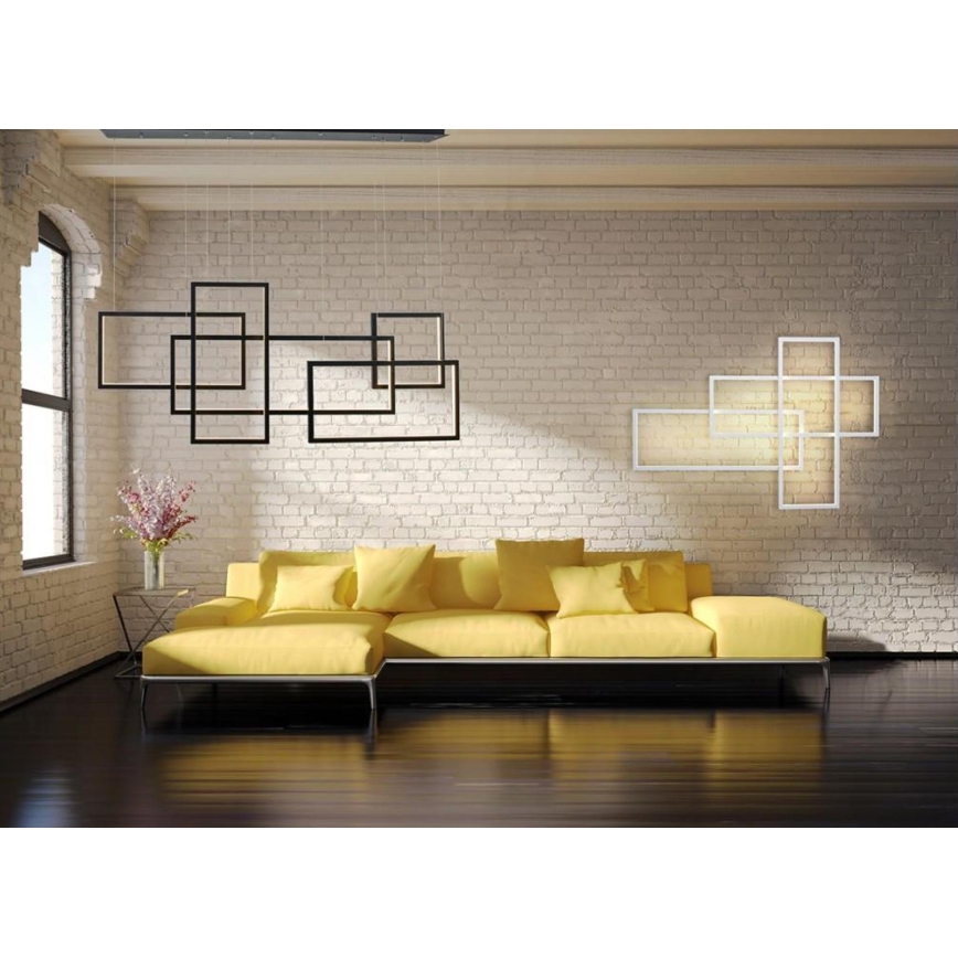 Azzardo AZ2994 - LED ljusreglerad vägglampa QUADRATUS 3xLED/80W/230V