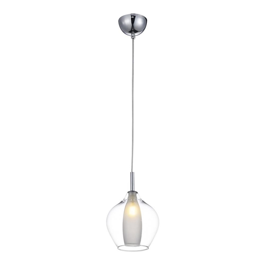 Azzardo AZ3074 - Ljuskrona med snöre AMBER 1xG9/40W/230V