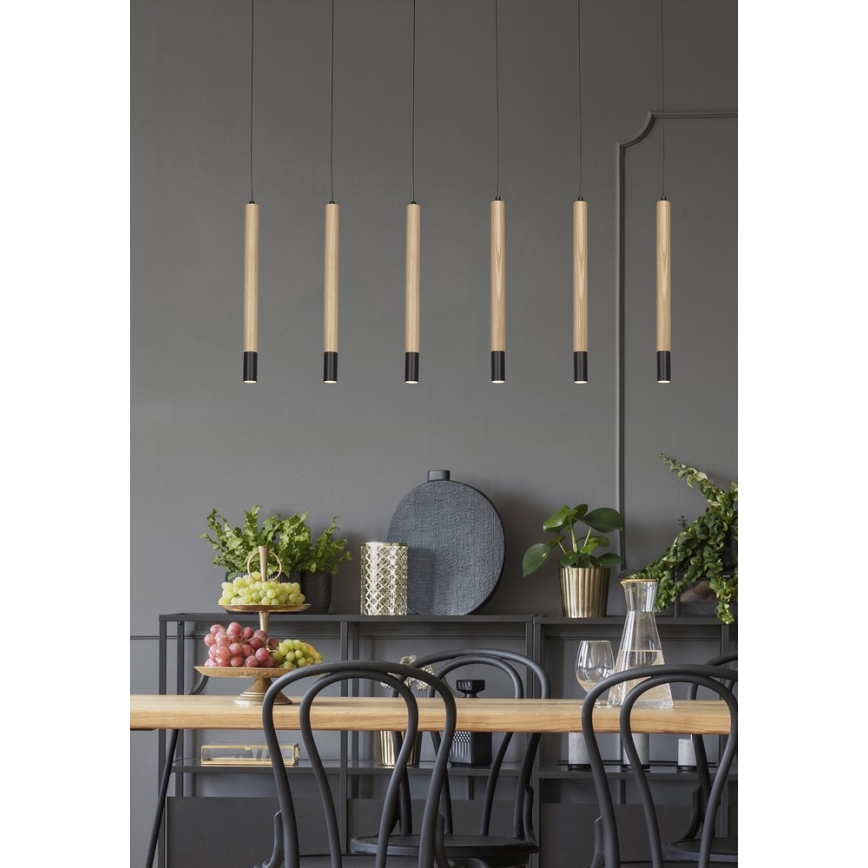 Azzardo AZ3340 - LED Ljuskrona med snöre IZOLDA 6xLED/5W/230V