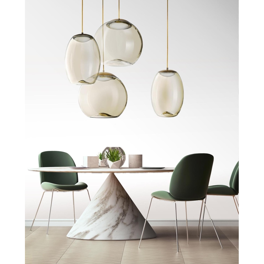 Azzardo AZ3341 - LED Ljuskrona med snöre HELENA LED/21W/230V