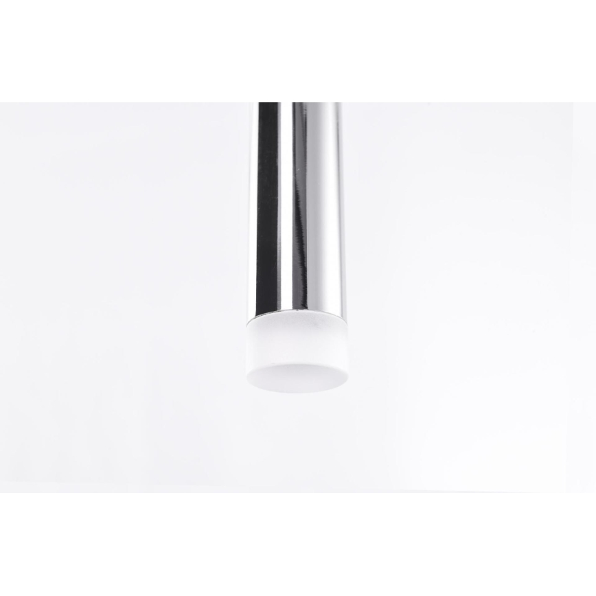 Azzardo AZ3418 - LED ljuskrona med textilsladd LOUISE LED/3W/230V skinande krom