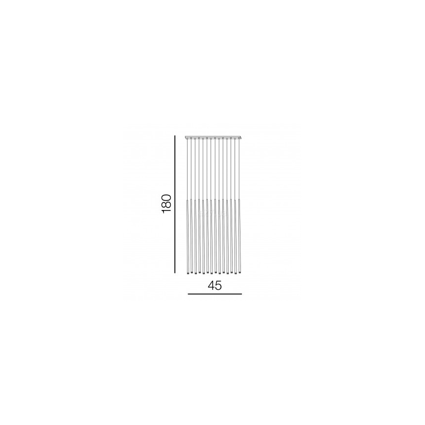 Azzardo AZ3424 - LED Ljuskrona med snöre LOUISE 14xLED/3W/230V