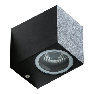 Azzardo AZ4267 - Utomhus vägglampa  RIMINI 1xGU10/35W/230V IP54 fyrkant 