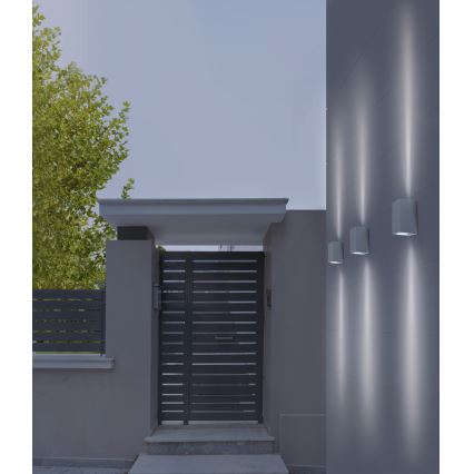 Azzardo AZ4267 - Utomhus vägglampa  RIMINI 1xGU10/35W/230V IP54 fyrkant 
