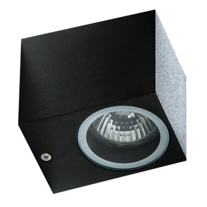 Azzardo AZ4267 - Utomhus vägglampa  RIMINI 1xGU10/35W/230V IP54 fyrkant 