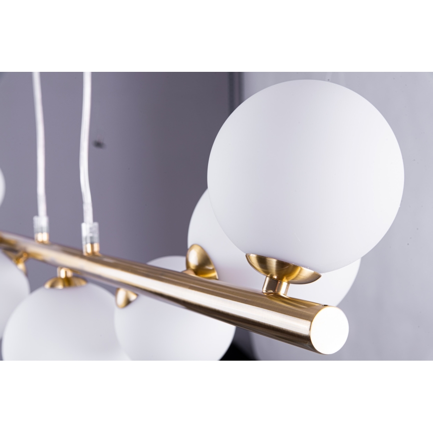 Azzardo AZ4409 - Taklampa SYBILLA 7xG9/25W/230V i guld