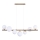 Azzardo AZ4409 - Taklampa SYBILLA 7xG9/25W/230V i guld