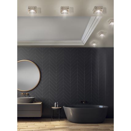 Azzardo AZ4411 - Infälld lampa  ESTER 1xGU10/50W/230V fyrkant  svart 