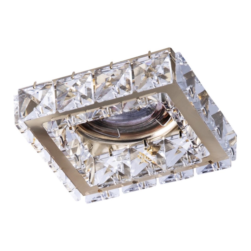 Azzardo AZ4412 - Infälld lampa  ESTER 1xGU10/50W/230V fyrkant  gold