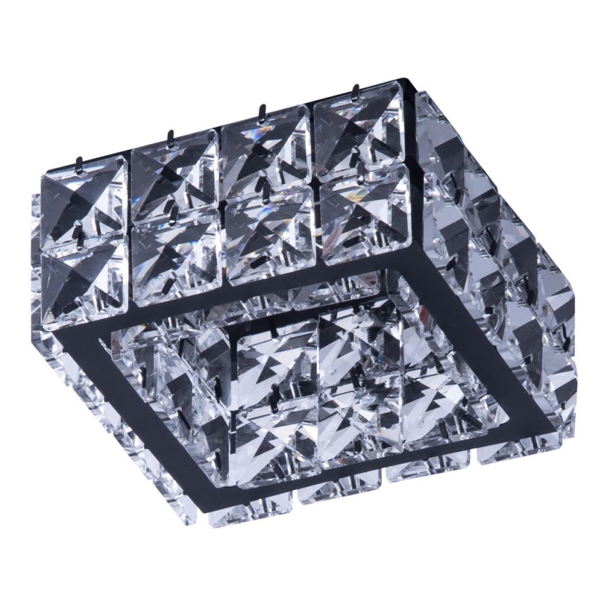Azzardo AZ4414 - Infälld lampa  ESTER 1xGU10/50W/230V fyrkant  svart 