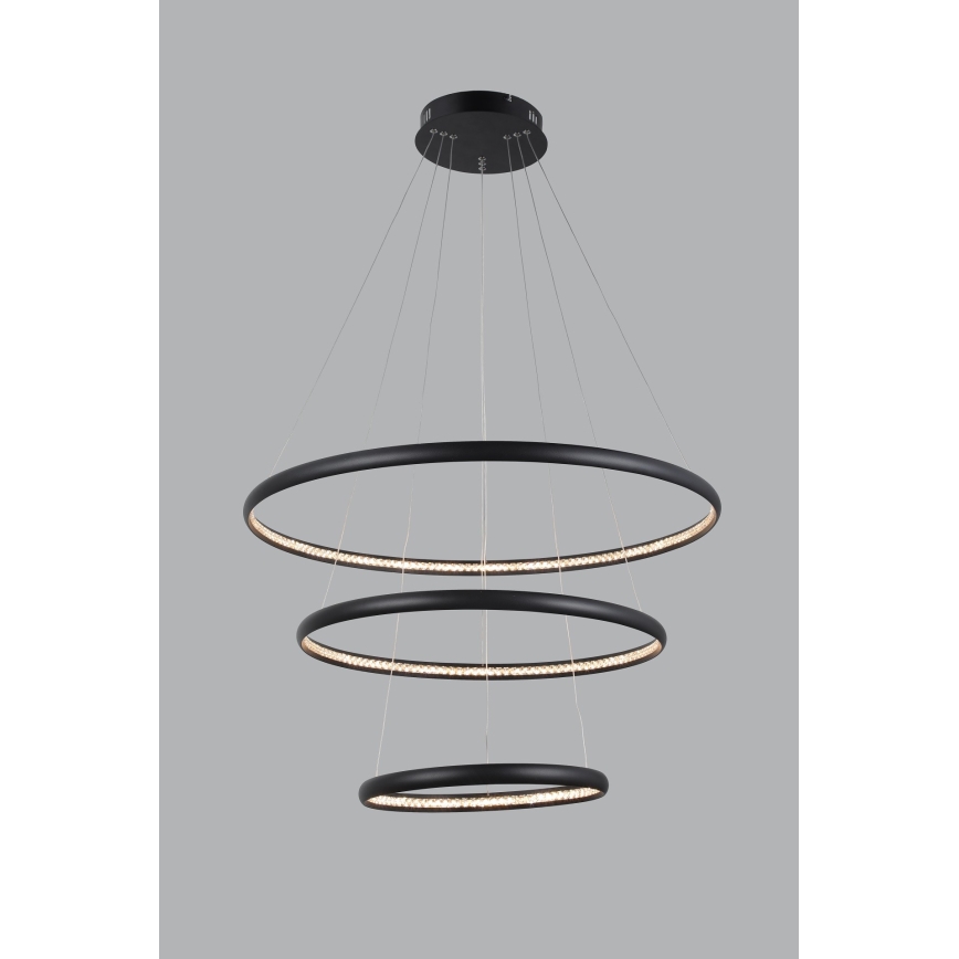 Azzardo AZ4428 - LED takkrona på ett snöre  BRIGHTON LED/55W/230V svart 