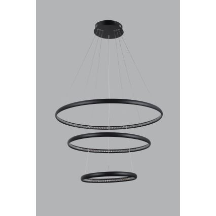 Azzardo AZ4428 - LED takkrona på ett snöre  BRIGHTON LED/55W/230V svart 