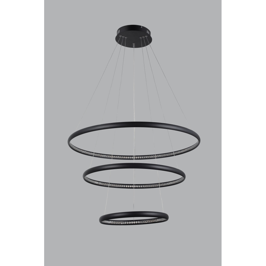 Azzardo AZ4428 - LED takkrona på ett snöre  BRIGHTON LED/55W/230V svart 