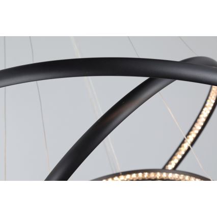 Azzardo AZ4428 - LED takkrona på ett snöre  BRIGHTON LED/55W/230V svart 
