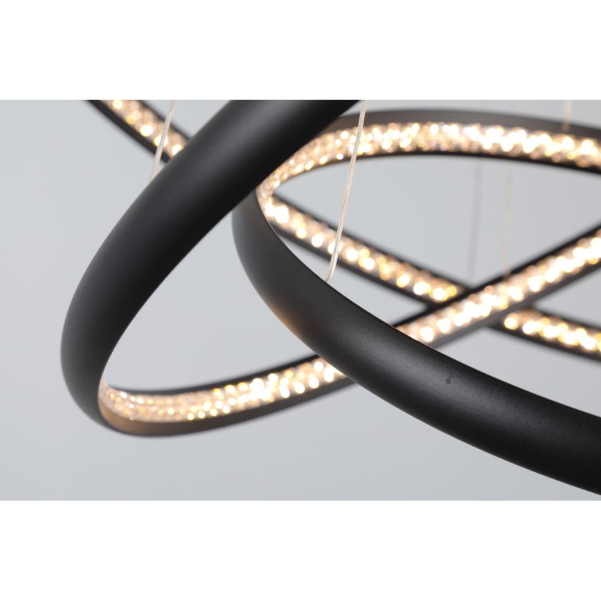 Azzardo AZ4428 - LED takkrona på ett snöre  BRIGHTON LED/55W/230V svart 