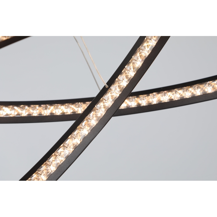 Azzardo AZ4428 - LED takkrona på ett snöre  BRIGHTON LED/55W/230V svart 