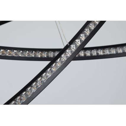 Azzardo AZ4428 - LED takkrona på ett snöre  BRIGHTON LED/55W/230V svart 