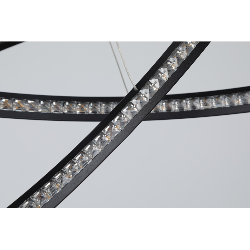Azzardo AZ4428 - LED takkrona på ett snöre  BRIGHTON LED/55W/230V svart 