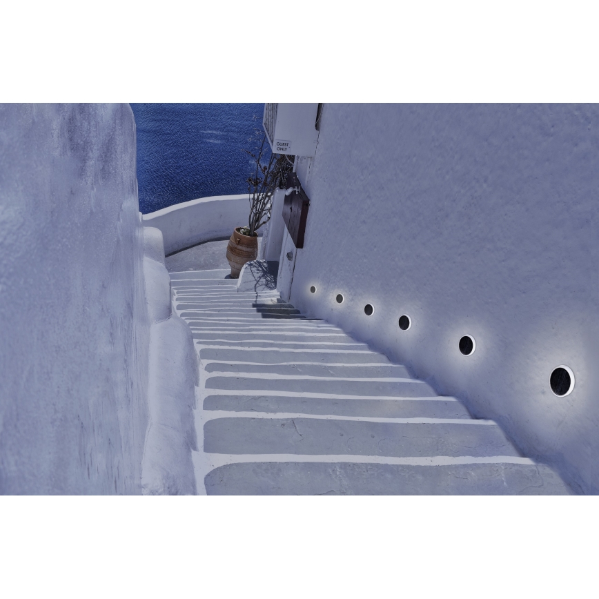 Azzardo AZ4463 - LED Utomhus  built-in lyse  ALF LED/3W/230V IP67 svart