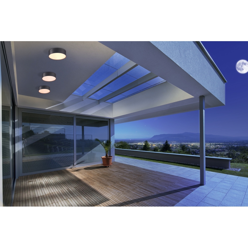 Azzardo AZ4490 - LED Utomhus taklampa  CASPER LED/15W/230V IP54 rund 