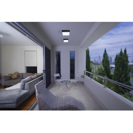 Azzardo AZ4497 - LED Utomhus taklampa  CASPER LED/15W/230V IP54 fyrkant 