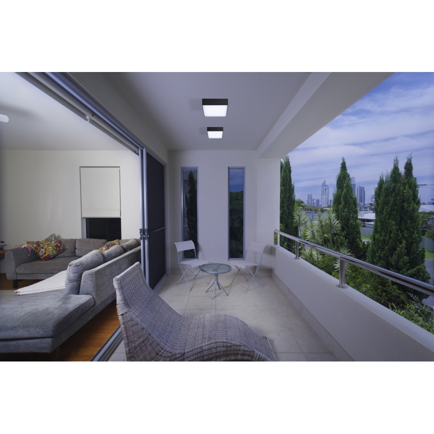 Azzardo AZ4497 - LED Utomhus taklampa  CASPER LED/15W/230V IP54 fyrkant 