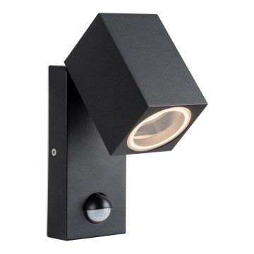Azzardo AZ4695 - Utomhus vägglampa med sensor GORAN 1xGU10/35W/230V IP44