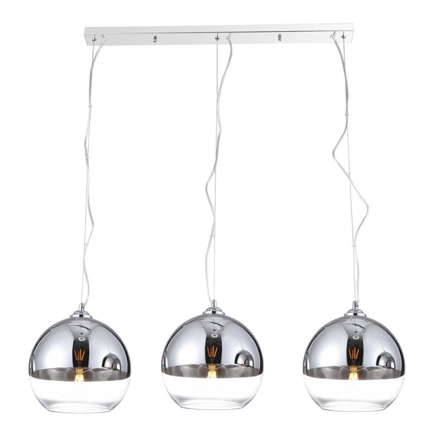 Azzardo AZ4751 - Takkkrona på ett snöre  BALL 3xE27/40W/230V