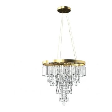 Azzardo AZ4905 - Kristallkrona med textilsladd KALABRIA 12xG9/40W/230V