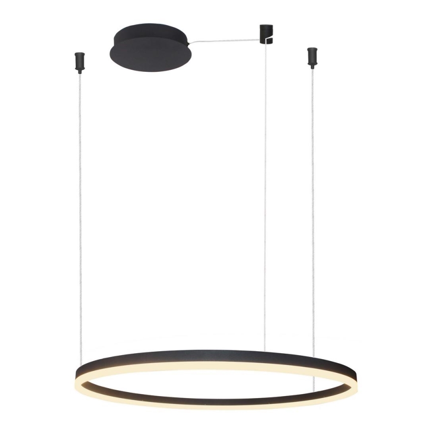 Azzardo AZ4960 - LED dimbar taklampa HALO LED/54W/230V Ø 80 cm svart