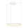 Azzardo AZ4967 - LED ljusreglerad ljuskrona på textilsladd HALO LED/47W/230V diameter 60 cm vit