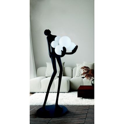 Azzardo AZ4985 - Golvlampa ATLAS 6xE14/50W/230V 180 cm harts