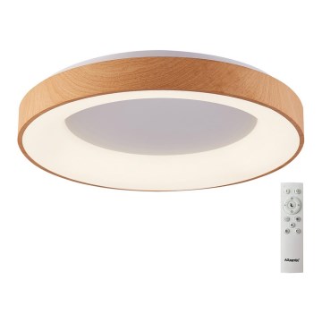 Azzardo AZ4993 - LED Dimbar taklampa SANTANA LED/50W/230V brun + fjärrkontroll