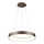 Azzardo AZ4998 - LED ljuskrona med textilsladd SANTANA LED/30W/230V brun