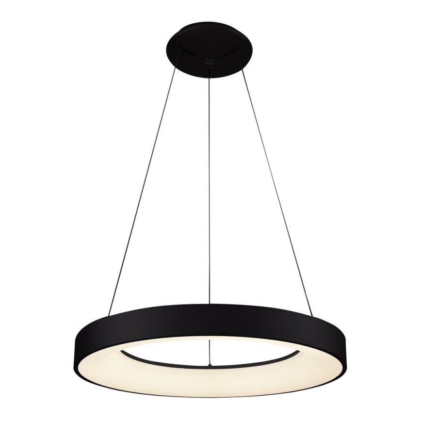 Azzardo AZ4999 - LED ljuskrona med textilsladd SANTANA LED/30W/230V svart