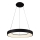 Azzardo AZ4999 - LED ljuskrona med textilsladd SANTANA LED/30W/230V svart