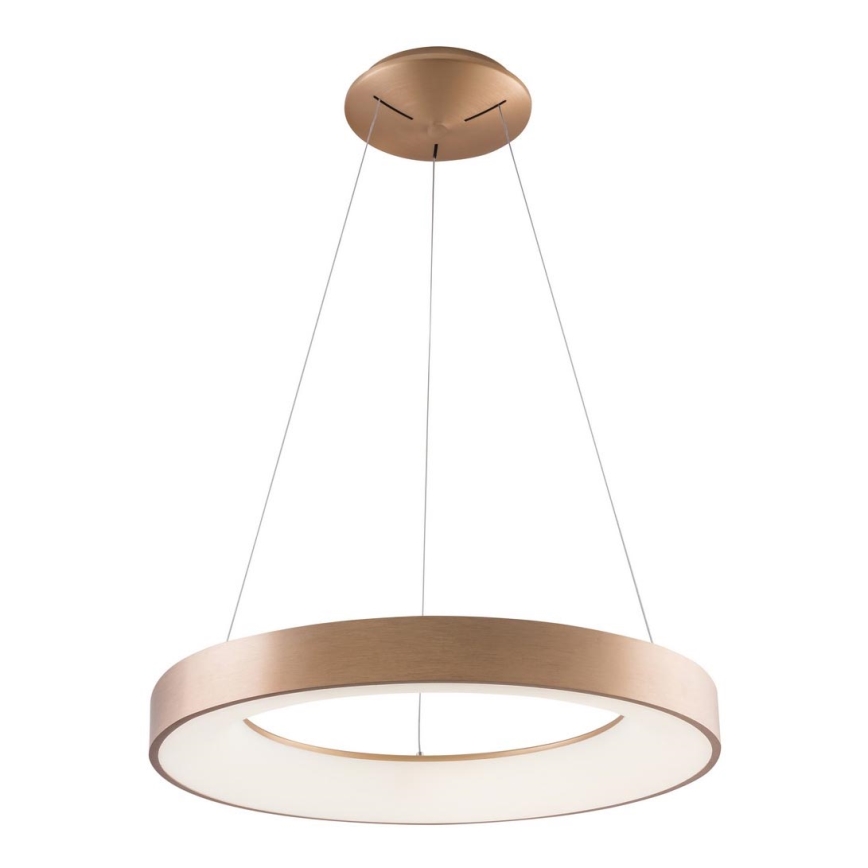Azzardo AZ5000 - LED ljuskrona med textilsladd SANTANA LED/30W/230V guld