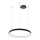 Azzardo AZ5016 -LED ljusreglerad ljuskrona på textilsladd AGNES LED/38W/230V diameter 48 cm svart