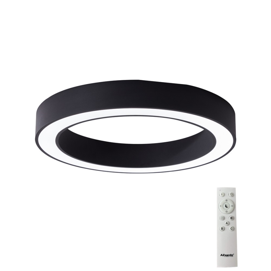 Azzardo AZ5032 - LED Dimbar taklampa MARCO LED/50W/230V svart + fjärrkontroll